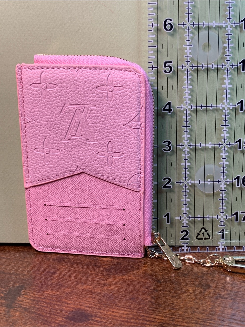 Pink Embossed Key & Card Holder - Picture 6 of 6